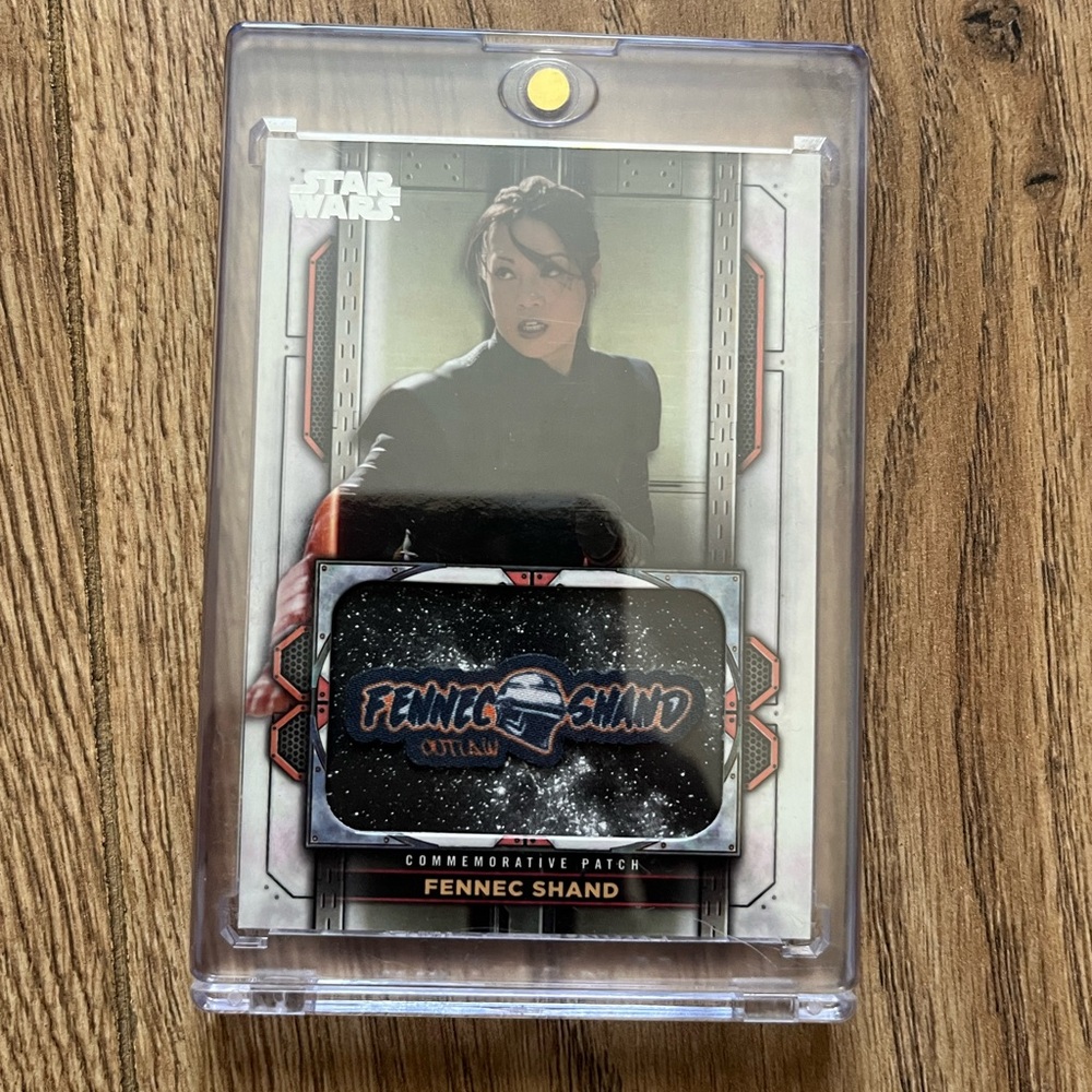 Star Wars Fennec Shand Commemorative Patch Card - Black Accent